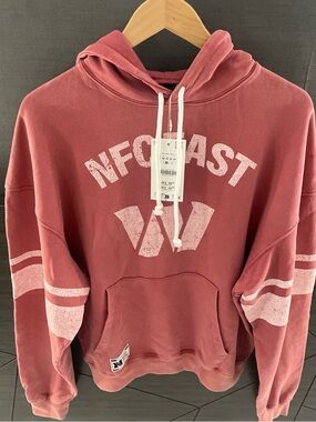 Zara Dusty Rose Hooded Sweater Cardigan